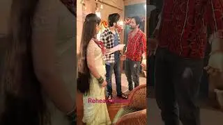 Pati brahmchari siriyal shooting #behindthescenes #bts #serial rehersal karte isha or suraj