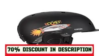 A must-have product! COPOZZ  Kids Cartoons Ski Helmet  Integrally-molded Safety Outdoor Skiing Cyc