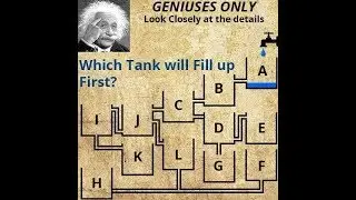Which tank will fill first? Facebook puzzle