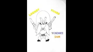 How to Draw Yosemite Sam Step by Step | Looney Tunes