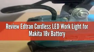 Review Edtran Cordless LED Work Light for Makita 18v Battery, Portable Flood Lights 80W Spotlight Co