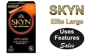 SKYN Polyisoprene Large Condoms, Natural, 12 Count