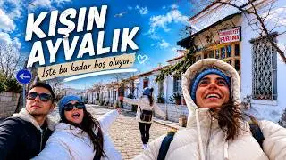 Kışın Ayvalık sokakları sessiz oluyor. Böyle daha güzel 