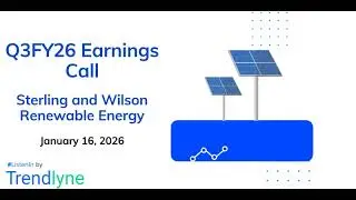 Sterling and Wilson Renewable Energy Earnings Call for Q3FY26