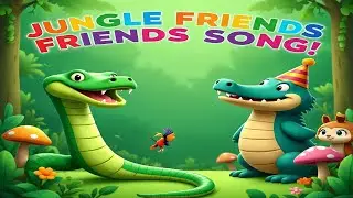 Jungle Animal Sounds Song! 🐆|Toddler Dance & Learn | Zoom, Squawk, Stomp!safari animals nurseryrhyme