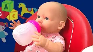 Baby Doll Feeding Time - Pretend Play Cooking Toy Food for Baby Born Doll