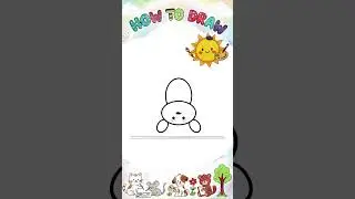 Easy drawing animal / วาดรูปสัตว์ง่ายๆ  #drawing #art #easydrawing #cute #howtodraw #baby #bat