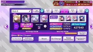 D4DJ Groovy Mix: Abyssmare main + Peaky P-key support (Aim for high score) 2.7M Score Gameplay