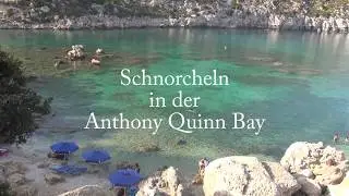 Insel Rhodos - Schnorcheln Anthony Quinn Bay