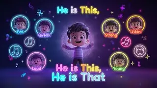He is this he is that rhyme | rhyme with action | 2025 | 2025 trending rhyme | English opposite Word