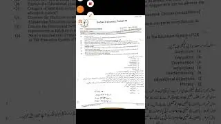 Sarhad University Previous Paper | Comparative Education |Code : EDU-412 | Fall - 2023