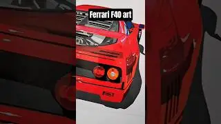 Hand-cut vinyl #FerrariF40 artwork. 30 x 30cm. #supercars #automobile #f40 #ferrarilovers #supercar
