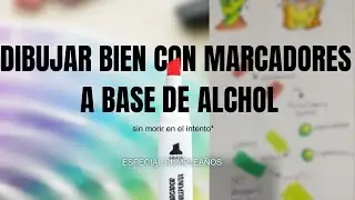Como colorear BIEN con Marcadores a base de ALCOHOL 🤠  | sin morir en el intento*