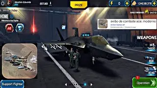 JOGUEI - AVIÃO DE COMBATE ACE: MODERNO | PELA PRIMEIRA VEZ - INCRÍVEL 