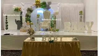 Balloon Circle Arch Baby Shower Elephant Theme