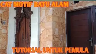 TUTORIAL CAT BATU ALAM || MOTIF CAT BATU PLIMANAN || NATURAL ART PAINTING..