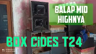 box cides T24 test & review bongkar isi komponenya.#cides #t24 #vera #linearray #soundsystem