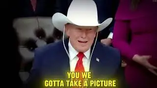 TRUMP WEARS COWBOY HAT GIFTED FROM 1980 MIRACLE ON LEC , OLYMPIC HOCKEY #subscribe #mychannel 