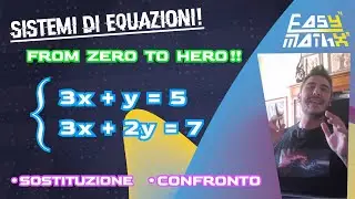 🚀 SISTEMI DI EQUAZIONI: RISOLVIAMOLI INSIEME CON I METODI DI SOSTITUZIONE E DEL CONFRONTO! 💪😉