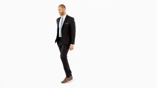MILES SUIT IN BLACK WOOL-BLEND