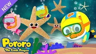 [4K] Pororo Sea Animal Song | Twinkle Twinkle Starfish | Animal Song for Kids