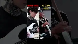 Modern guitar vs Old school guitar #guitar