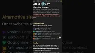 Animixplay website is ahut down?? #anime #shorts #animixplay