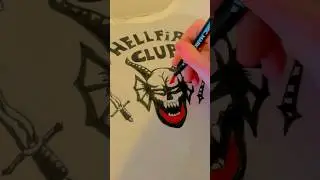 DIY Hellfire Club Shirt! #strangerthings #hellfire #dnd #hellfireclub #strangerthings4 #diy