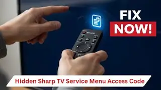 Hidden Sharp TV Service Menu Access Code | Safe Method Explained