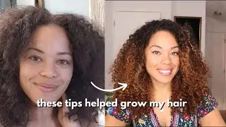 these tips helped grow my hair | *curly hair growth habits*