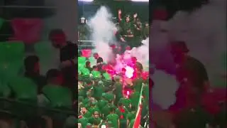 Ultras Mouloudia Algiers defend their position against acab in the CAF Champions