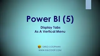 Power BI - Display Tabs As A Vertical Menu (5) - Hands On Easy Demo!