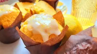 Zitronen Muffins 🍋🧁 SAFTIG, erfrischend lecker und fluffiges Rezept ‼️