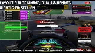 F1 23 - Layout / HUD f&uuml;r jede Session richtig einstellen!