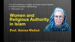 Women and Religious Authority in Islam | Prof. Amina Wadud | CISS 2021
