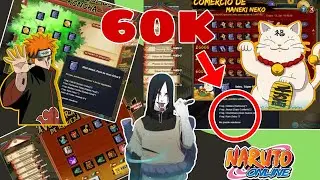 NARUTO ONLINE MANEKI NEKO 60K PAIN 6 SENDAS UNIDAS AVENTURA DE RIQUEZA ARBOL DE KONOHA OROCHIMARUGWN