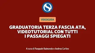 VIDEO TUTORIAL | Terza fascia ATA, tutti i passaggi spiegati per primo inserimento e aggiornamento