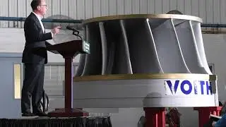 Gov. Josh Shapiro speaks at Voith Hydro about PA energy plan, renewable energy
