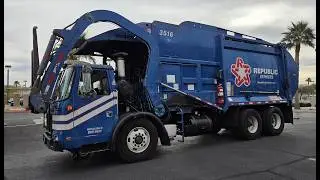 DIESEL! Republic Services of Las Vegas: Autocar WXLL McNeilus Atlantic Front Loader.