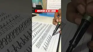 CALIGRAFIA ESCRITA CURSIVA LETRA K#desenhista#caligrafia#desenhando#desenhar#letteringbrasil