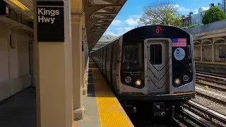 R160B (Q) Train via Sea Beach at Kings Highway