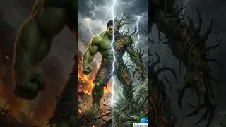 Hulk vs Tree Monster: The Hero Who Saved the Village! #ai #aihulk #hulk #shorts