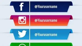 Free Lower third template 2025  #3d #socialmedia #free #2025 #djs
