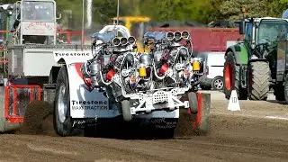 Heavy Modified 4000kg at 3. DM 2023 in Tractor Pulling at Allingåbro Motor Festival | Great Action