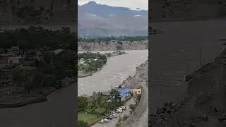 Confluence of  Hunza and Ghizer river@Short #river#confluence