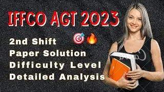 IFFCO AGT 2023 Paper Solution | IFFCO EXAM Analysis | IFFCO cut off | #thevision #agriculture #iffco