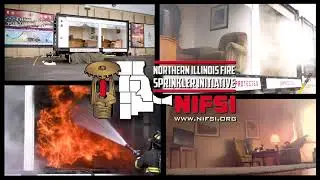 NIFSI side by side fire sprinkler / flashover trailer