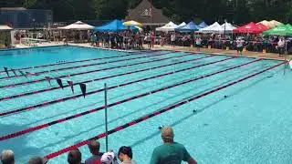 2018 Division 5 Divisionals: 13-14 Girls 50m Breast Heat 1