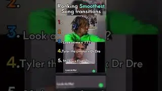 Ranking smoothest song transitions #top5 #music