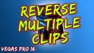 How to Reverse Multiple Clips at the Same Time - Vegas Pro 16
